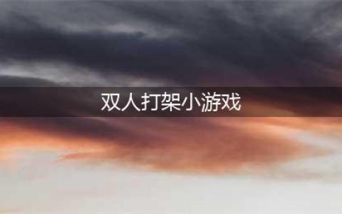 双人打架游戏大全下载排行榜2021 双人打架游戏推荐(双人打架小游戏)