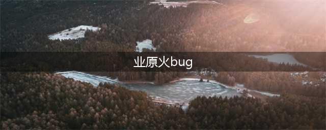 业原火bug第一人是谁