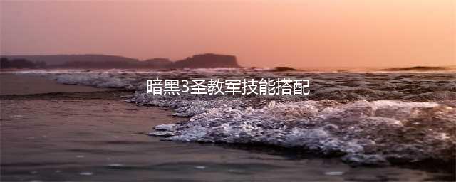 暗黑破坏神3圣教军最强流派搭配什么 圣教军最强流派搭配攻略