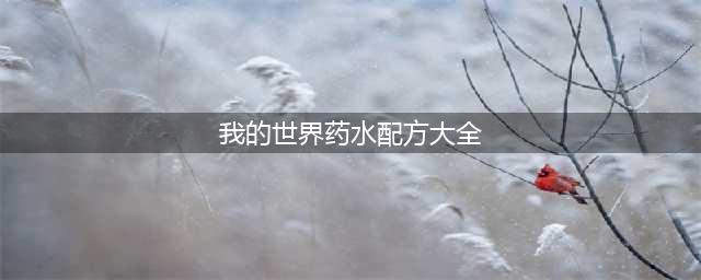 《我的世界》药水配方大全-我的世界药水配方一览