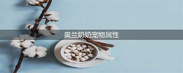 《dnf》奥兰奶奶那做的4种宠物的图片和属性(奥兰奶奶宠物属性)