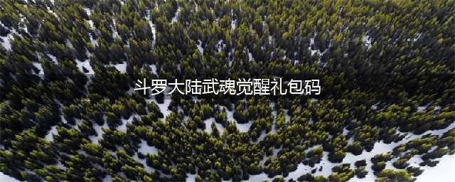 《斗罗大陆武魂觉醒》2021最新礼包兑换码分享 可用礼包码一览(斗罗大陆武魂觉醒礼包码)