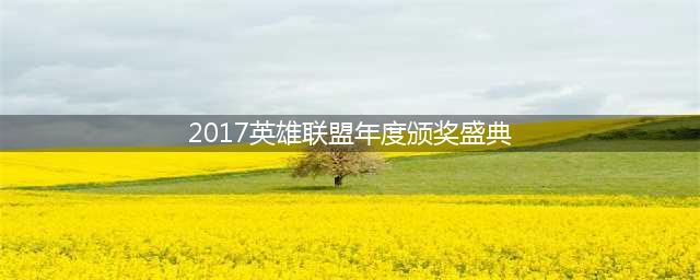 《LOL》2017年度颁奖盛典投票地址 主播PDD领先第一(2017英雄联盟年度颁奖盛典)