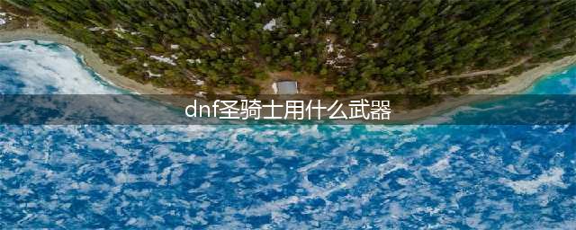 dnf圣骑士用什么武器 圣骑士110级武器选择攻略