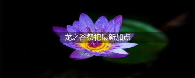 《龙之谷2》祭祀技能怎么加点 祭祀技能加点攻略(龙之谷祭祀最新加点)