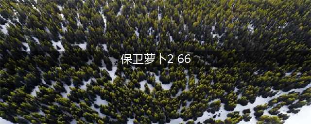 《保卫萝卜2》完整攻略图解66关(保卫萝卜2 66)