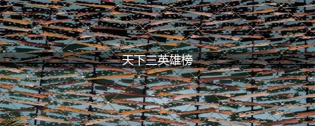 《天下3》英雄榜怎么查看 英雄版查询方法介绍(天下三英雄榜)