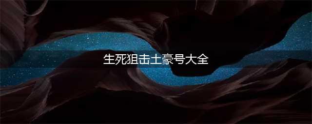 《生死狙击》12月土豪好号账号密码 没人玩的好号密码大全(生死狙击土豪号大全)