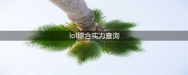 《LOL》综合实力在哪查询 综合实力查询地址分享(lol综合实力查询)