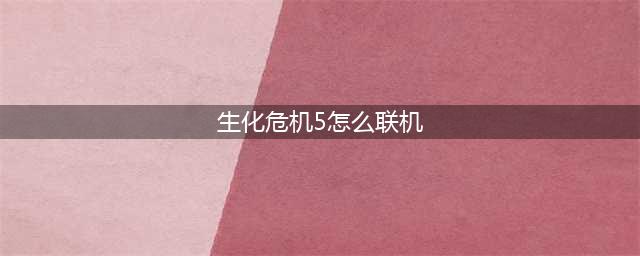 生化危机5游戏双人玩怎么联机 双人联机方法(生化危机5怎么联机)