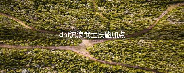 《dnf》100级流浪武士如何加点 100级流浪武士加点攻略(dnf流浪武士技能加点)