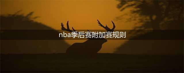 nba季后赛附加赛是怎么打(nba季后赛附加赛规则)