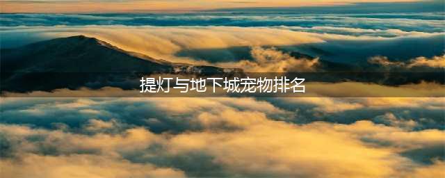 《提灯与地下城》宠物排名汇总介绍 什么宠物好(提灯与地下城宠物排名)