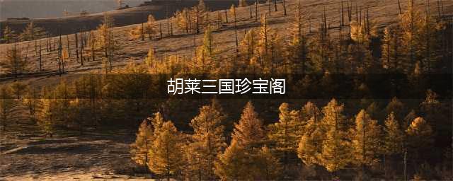 这是“增肌训练营”吧？《胡莱三国3》珍宝阁探秘