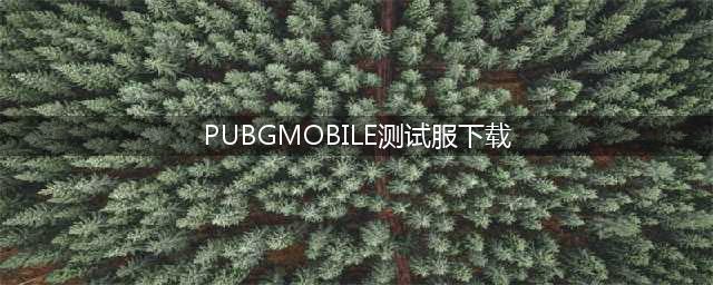 pubgmobile测试服下载官网2022 pubgmobile测试服下载地址(PUBGMOBILE测试服下载)