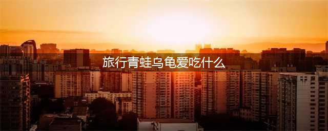 旅行青蛙乌龟喜欢吃什么 乌龟爱吃食物种类汇总(旅行青蛙乌龟爱吃什么)