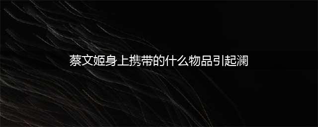 《王者荣耀》蔡文姬身上携带的什么物品引起了澜的回忆答案一览(蔡文姬身上携带的什么物品引起澜)