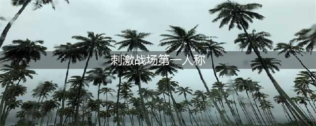 《绝地求生刺激战场》第一人称视角怎么设置 设置方法一览(刺激战场第一人称)