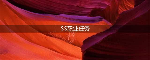 SS必做的几个职业任务