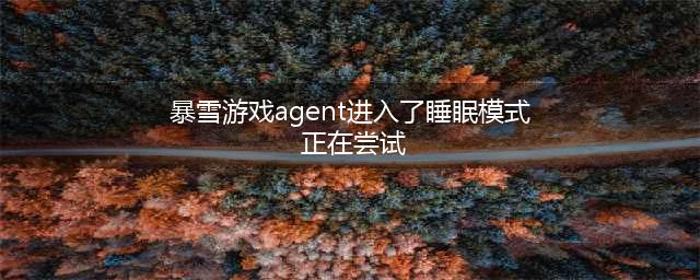 《使命召唤战区》战网进入睡眠模式怎么办 战网进入睡眠模式解决方法(暴雪游戏agent进入了睡眠模式 正在尝试)
