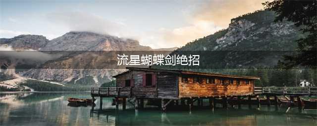 《流星蝴蝶剑》出招秘籍 必杀大招出招操作按键表分享(流星蝴蝶剑绝招)