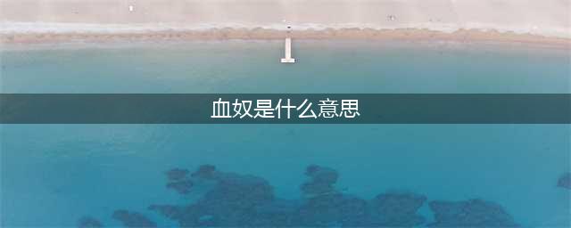 Vrising奴隶和血奴有什么区别 想知道血奴怎么抽血戳这里(血奴是什么意思)