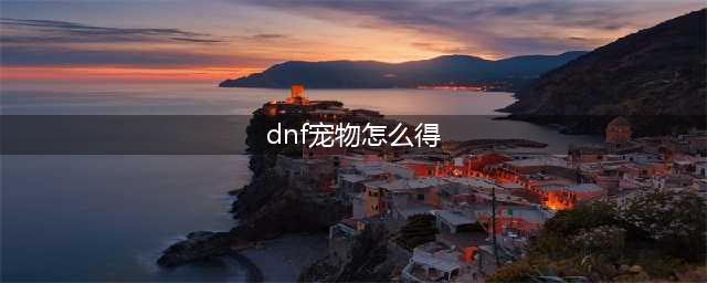 《dnf》宠物如何获取 宠物获取途径一览