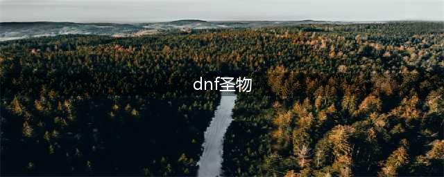 dnf圣物装备怎么处理(dnf圣物)
