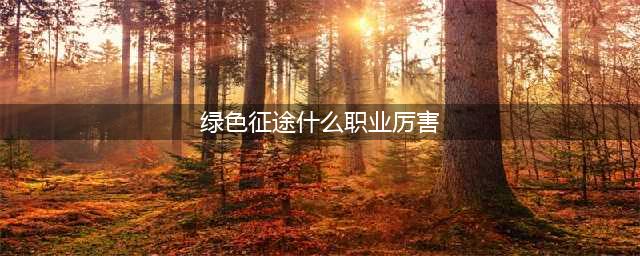 《绿色征途》哪个职业厉害 职业强弱攻略(绿色征途什么职业厉害)