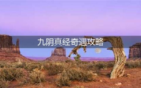九阴真经手游江湖奇遇怎么玩 江湖奇遇玩法介绍