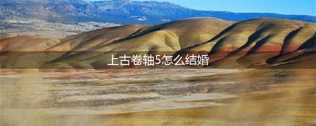 上古卷轴5游戏里怎么结婚 结婚方法介绍(上古卷轴5怎么结婚)