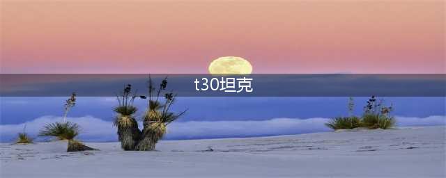 《坦克世界闪击战》T30怎么样 T30坦克图鉴
