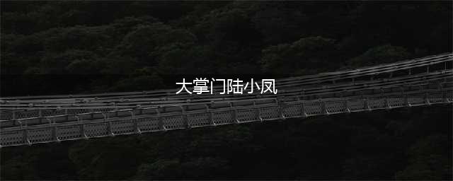 《大掌门》陆小凤全面解析