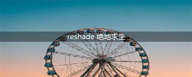 《绝地求生大逃杀》Reshade画质补丁怎么设置 Reshade设置教程介绍