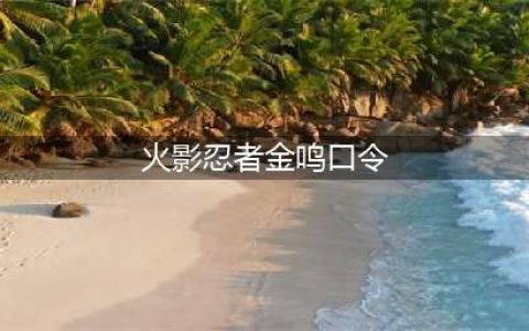《火影忍者手游》金鸣奥义口令有哪些 金鸣奥义口令汇总一览(火影忍者金鸣口令)