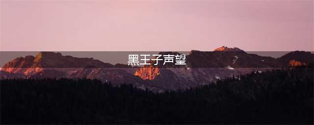 《魔兽世界》黑王子声望怎么刷 黑王子声望速刷攻略(黑王子声望)