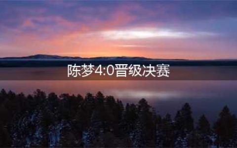 王曼昱未曾败北，陈梦卫冕之路坎坷(陈梦4:0晋级决赛)