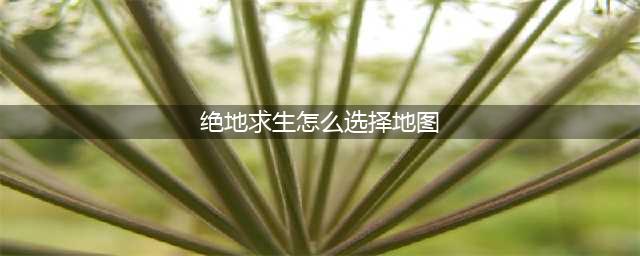 《绝地求生》地图选择界面曝光 海岛沙漠雨林模式任选(绝地求生怎么选择地图)