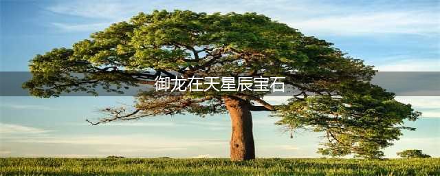 御龙在天星辰宝石属性及实用性分类讲解 不同宝石的用法(御龙在天星辰宝石)