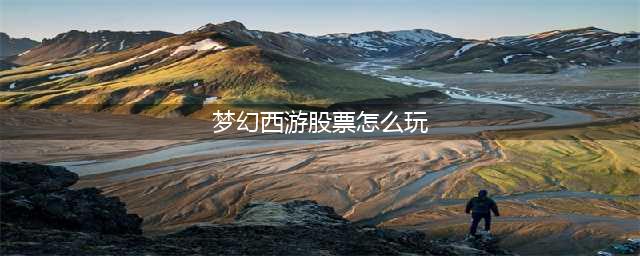 梦幻西游股票怎么玩