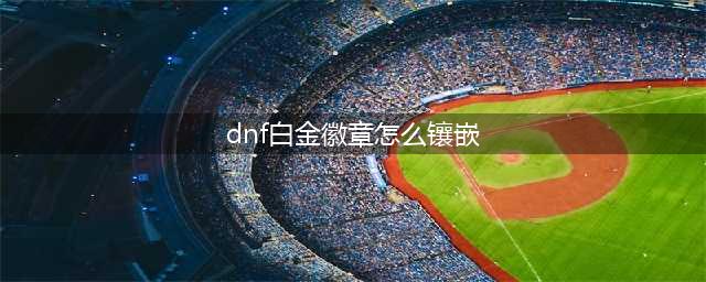 《dnf》白金徽章镶嵌哪里好 白金徽章最佳镶嵌攻略(dnf白金徽章怎么镶嵌)