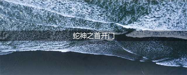 原神蛇神之首下面的那个门开启攻略