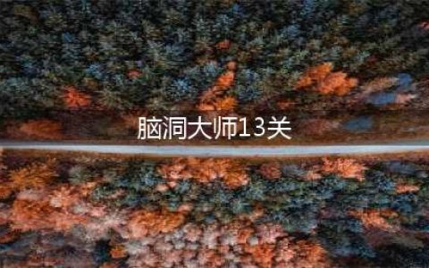 脑洞大师13关攻略 这关必须赢！轮到你了(脑洞大师13关)