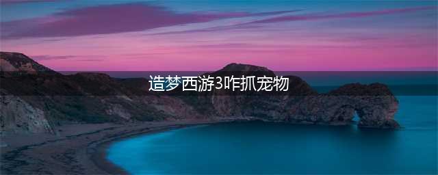 《造梦西游3》宠物怎么抓 造梦西游3抓宠物技巧(造梦西游3咋抓宠物)