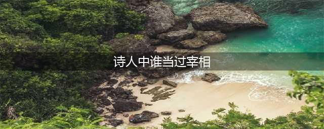楚留香手游暖心记奇遇答案是什么？(诗人中谁当过宰相)