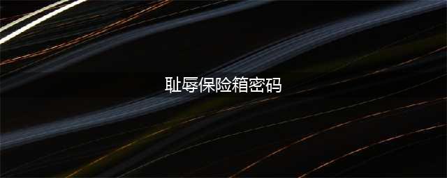 耻辱游戏保险箱密码大全 耻辱游戏保险箱密码一览
