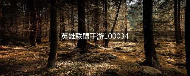 《英雄联盟手游》错误代码100034怎么回事 100034解决教程(英雄联盟手游100034)