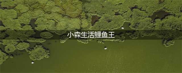 《小森生活》怎么钓鲤鱼王 鲤鱼王钓取技巧大全(小森生活鲤鱼王)