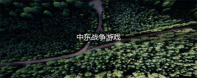 中东战争游戏下载大全推荐2022 最新的中东战争游戏有哪些(中东战争游戏)