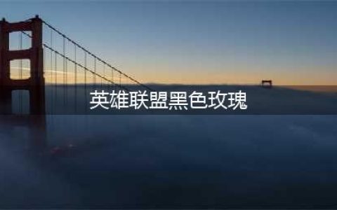 英雄联盟黑色玫瑰是几区 黑色玫瑰大区介绍